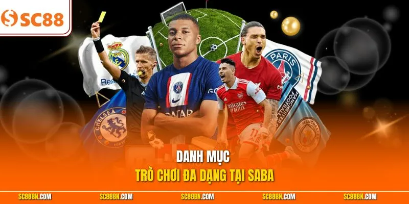 Danh mục trò chơi đa dạng tại saba